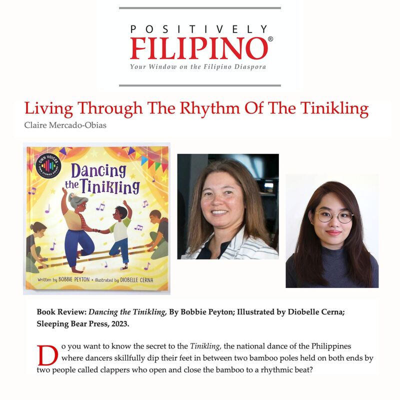 "Dancing the Tinikling" children's book written by Bobbie Peyton and illustrated by Diobelle Cerna