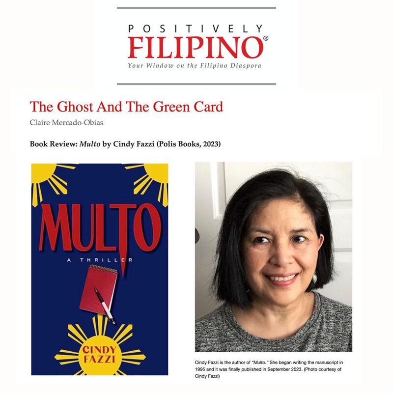 Cindy Fazzi, Multo, Positively Filipino, #filtheshelves, Filipino Author, article by Claire Mercado-Obias